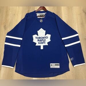 Reebok Blue and White Hockey Jersey